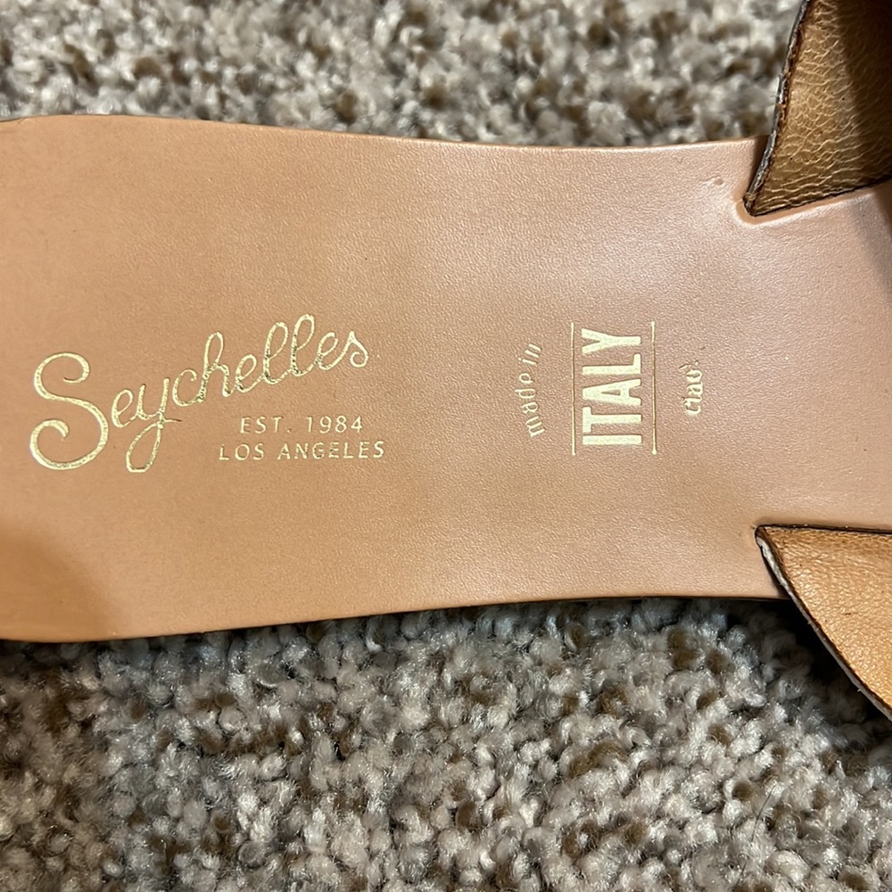 Seychelles RAY OF SUNSHINE WOMENS SNAKE PRINT FLAT SLIDE SANDALS 9.5 - Picture 3 of 7